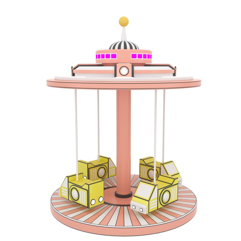 Electric Soft Play Carousel Commercial Indoor Playground Rotating Ride