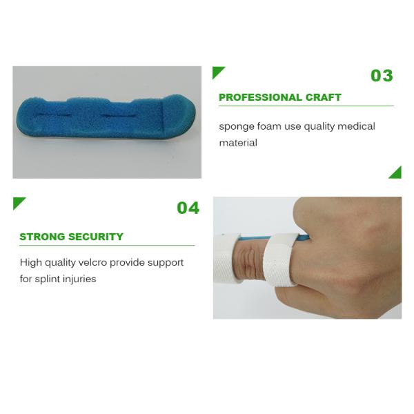 Aluminium alloy white and blue finger splint supplier in China