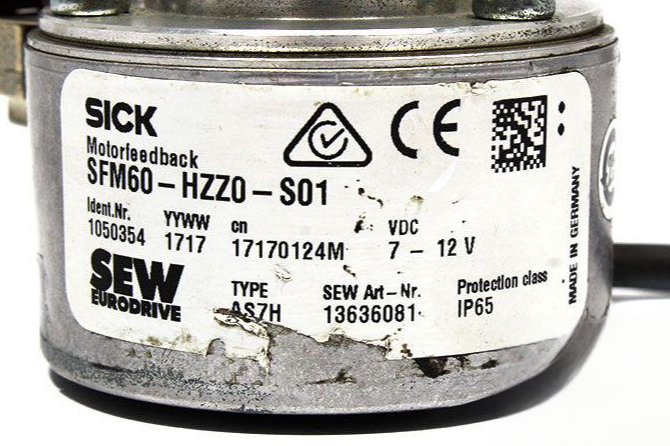 SICK SFM60-HZZ0-S01 - Absolute-Position-Capture/Sine-Cosine-Signal-Feedback - IP65 Alloy Through Hollow HIPERFACE Servo Motor Encoder