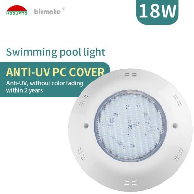 12V IP68 Outdoor Fiberglass Pool Lights 19W 120° Beam Angle Transparent PC