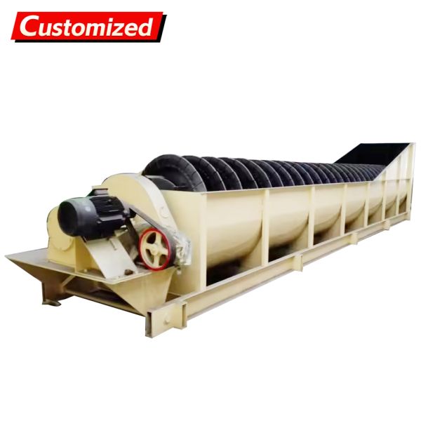 The customized spiral sand washing machine for industrial mineral river silica sand and river sand is suitable for construction, highways, hydropower stations and sand and gravel plants