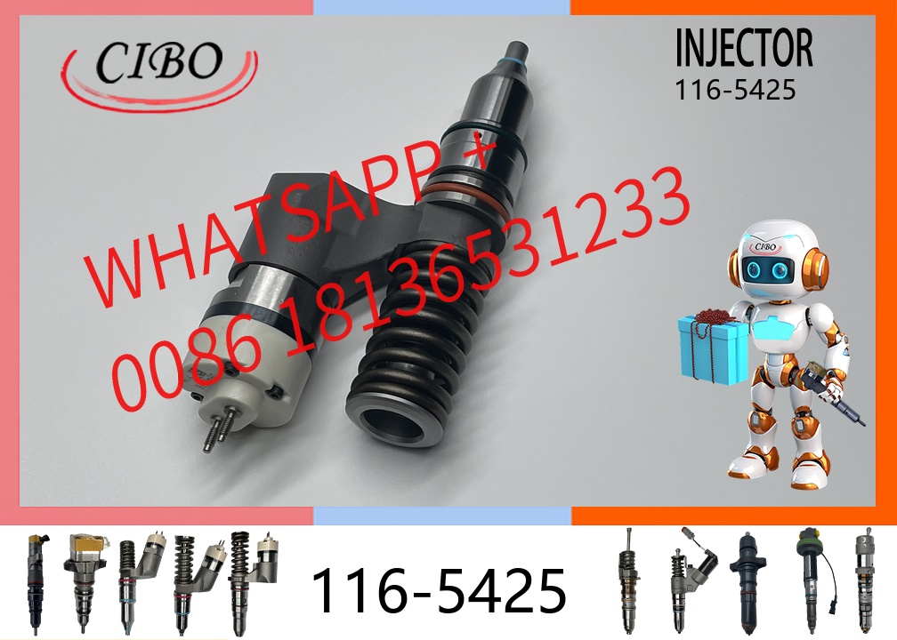 original 116-5425 Common Rail Diesel Fuel Injector Assembly for C10 C12 E345B Excavator Engine 1165425 10R1258 161-1785 203-3464 Auto Parts Injector original new injector