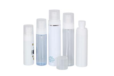 Botão de spray cosmético PET transparente e durável com névoa fina para aplicação fácil 60ml 80ml 100ml 120ml 150ml UKP03