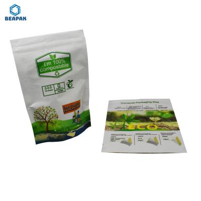 Saco de empacotamento impresso do chá de papel biodegradável da folha 150gsm