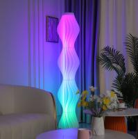 Da luz moderna branca acrílica do assoalho do ferro do diodo emissor de luz lâmpada de assoalho nórdica criativa do RGB