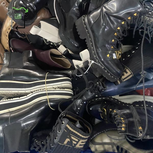 High Top Brand Used Women's Shoes Ladies Mix Color 2nd Hand Shoes