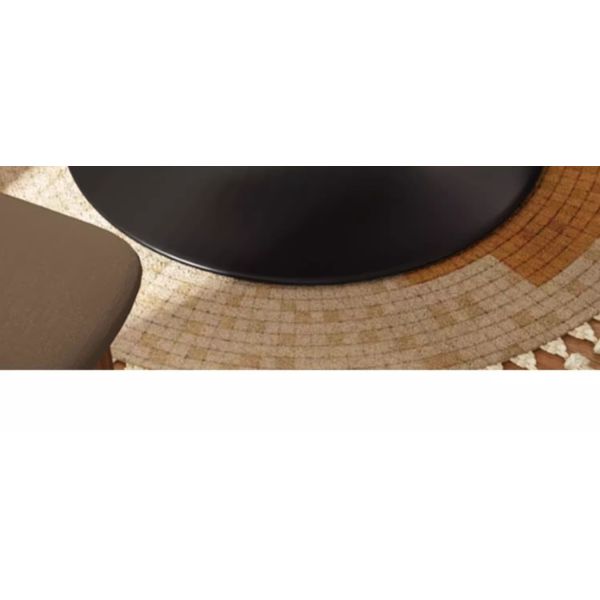 Living Room Coffee Table Household Small Round Table Coffee Table Tulip Design Durable Corner Table with Carbon Steel Frame