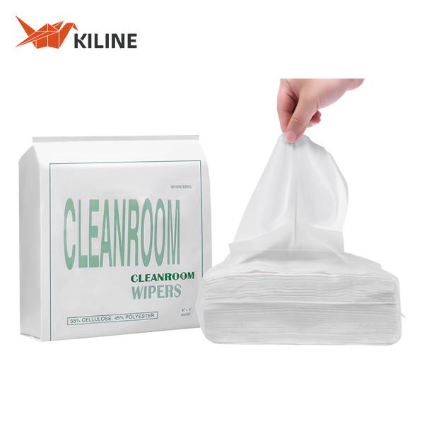 OEM 50gsm Limpadores blancos de cuarto limpio no tejidos para aplicaciones de baja limpieza