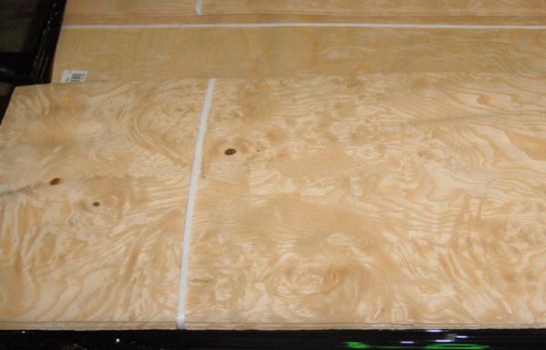 Burl Furniture Wood Veneer Guarter Cut Decorative With Yellow