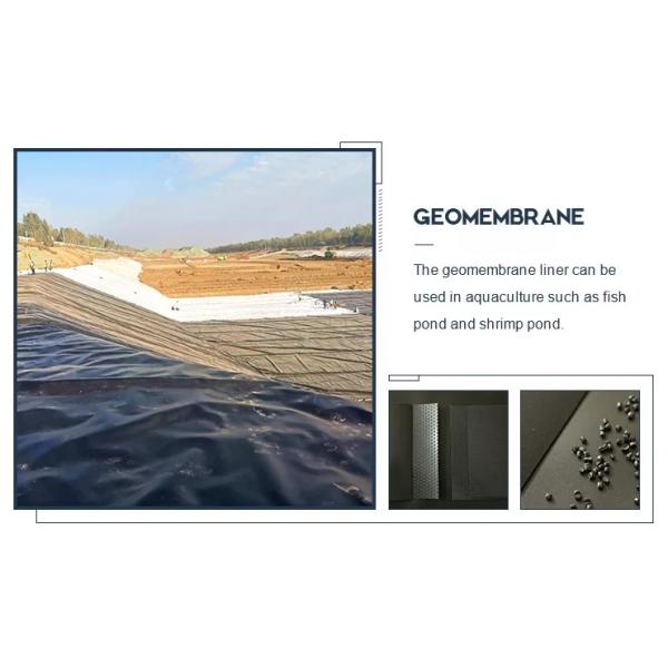0.3mm/0.5mm/0.75mm/1mm/1.5mm/2mm Чёрная мембрана пластиковая плита HDPE LDPE LLDPE девственная геомембрана линейка для креветок рыбы F