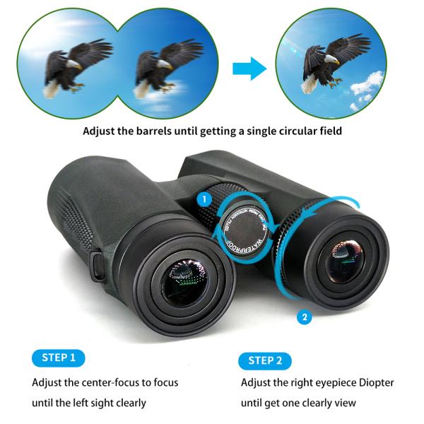 10x42 ED HD Binoculars Roof Waterproof For Bird Watching Travel Stargazing