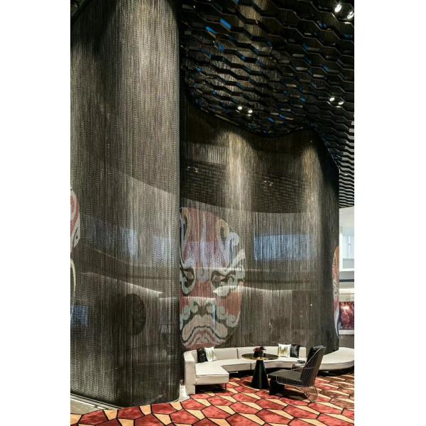 Custom Curtain Pattern Chain Fly Screen for Superior Insect Control