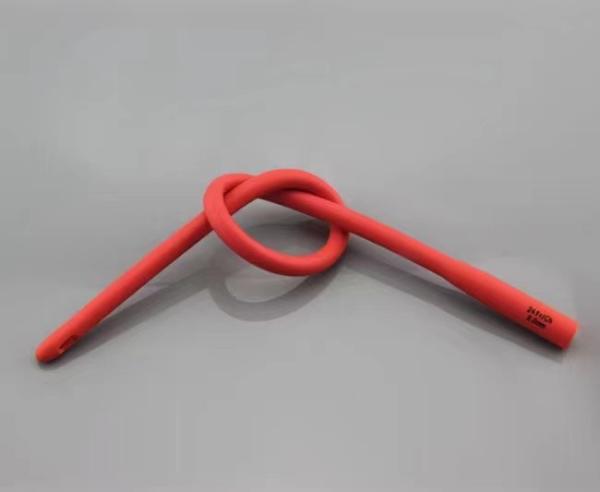 Do cateter francês Urethral médico do cateter 6-22 Foley do látex de Baihe OEM vermelho