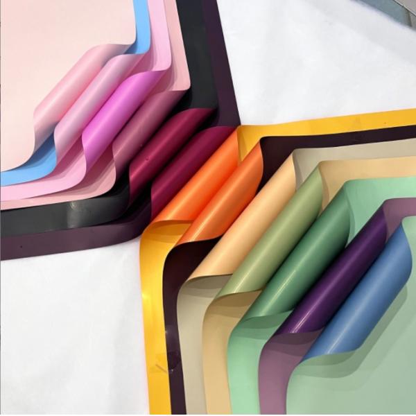 Ouya paper double-sided double-color waterproof flower wrapping paper gift diy bouquet packaging material wholesale flower wrapping paper