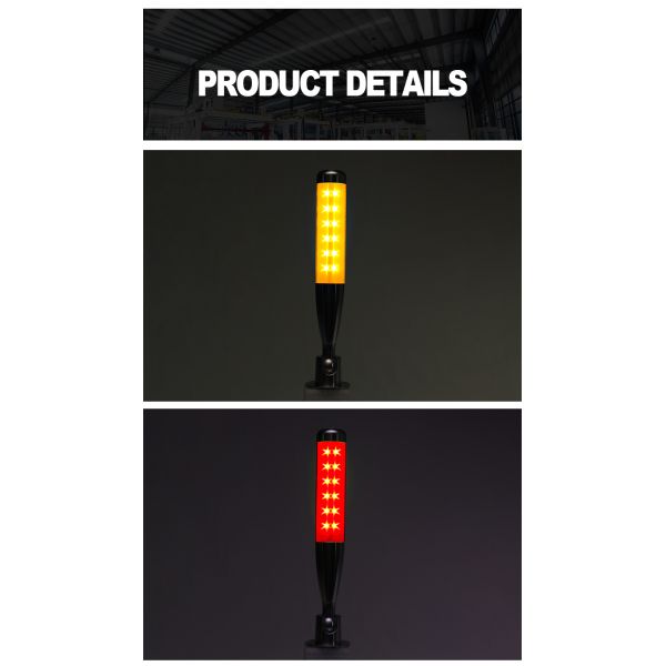 70 / Min Lámpara de torre de señal brillante DC 24V IP54 Para Indicador de estado de la máquina CNC