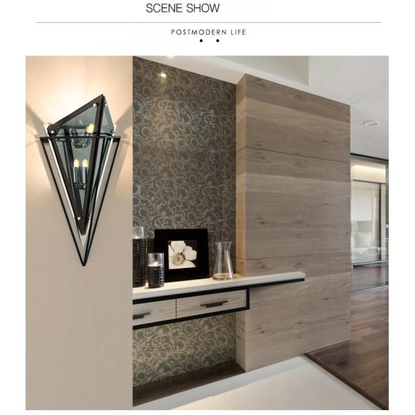 Modern minimalist wall lamp personality lamps aisle hotel glass bedroom wall diamond