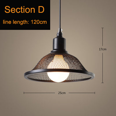 Retro wind iron cage chandelier bar loft creative personality cafe bar window loft island chandelier(WH-VP-66)