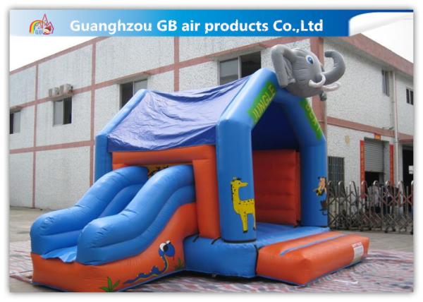 Inflatable Elephant Bouncer Castle Animal Inflatable Combo With Slide For Kids
