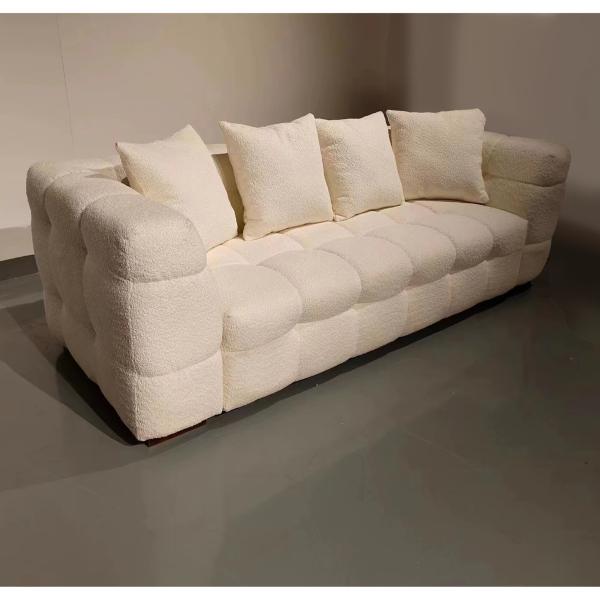 Elegant 4 Seater Home Furniture Sofas Chair Multicolor Stain Resistant