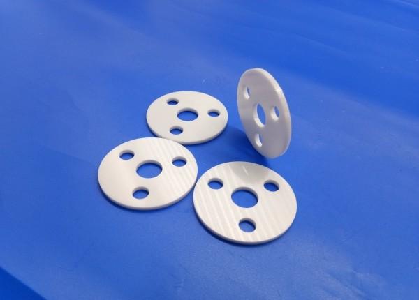 Refractory Heat Resistant Zirconia Ceramic Parts Solenoid Spacer , Custom Ceramic Parts