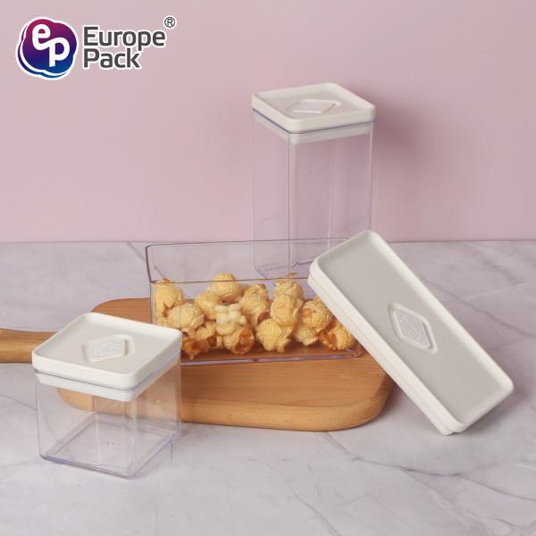Transparent spice Jar set plastic seasoning box spice jar with spoon kitchen storage rack spice box