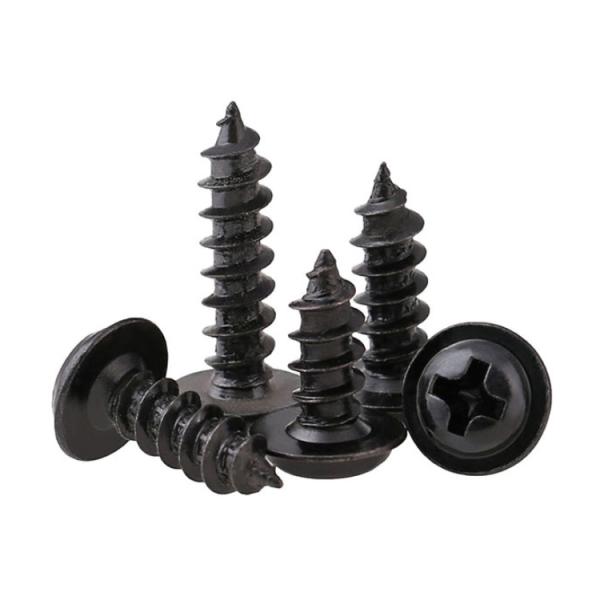 Выстукивать DIN 968 черный привинчивает перекрестные утопленные винты головы лотка выстукивая с винтом круглой головки собственной личности головы вафли воротника выстукивая