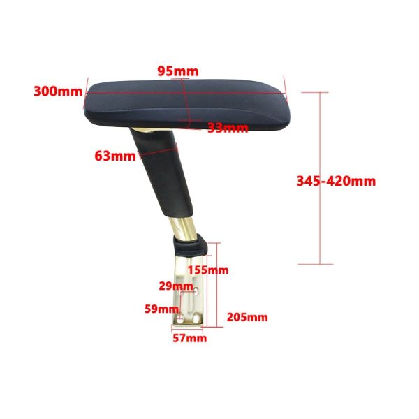 The Pu nylon metal table and chair armrests feature ergonomic 6D adjustable and replaceable components