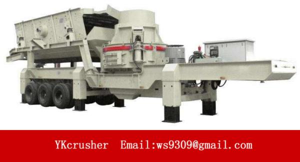 Wheel Mobile Vertical Shaft Impact Crusher,portable stone crusher machine