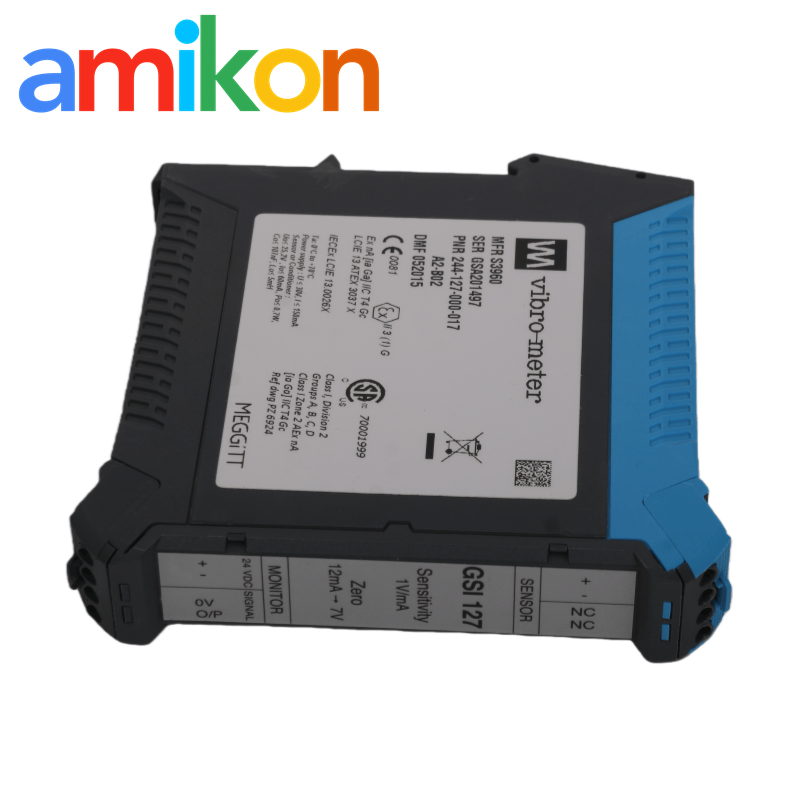 VIBRO METER GSI 127 244-127-000-017 A2-B02 Galvanic Separation Unit with 18 to 30 VDC Input Voltage