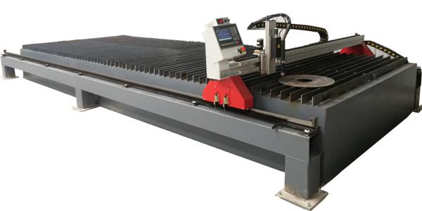 tabela do corte do plasma do CNC da área de 3X8m com fonte de energia do plasma de Hypertherm