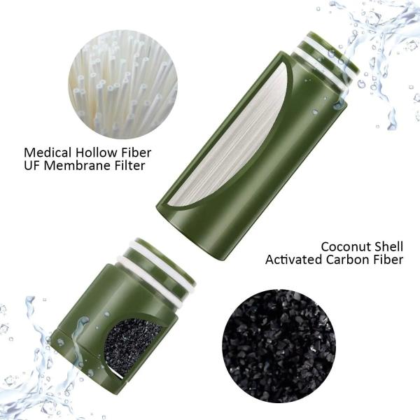Outdoor Water Purifier Emergency Life Survival Water Filter Tool