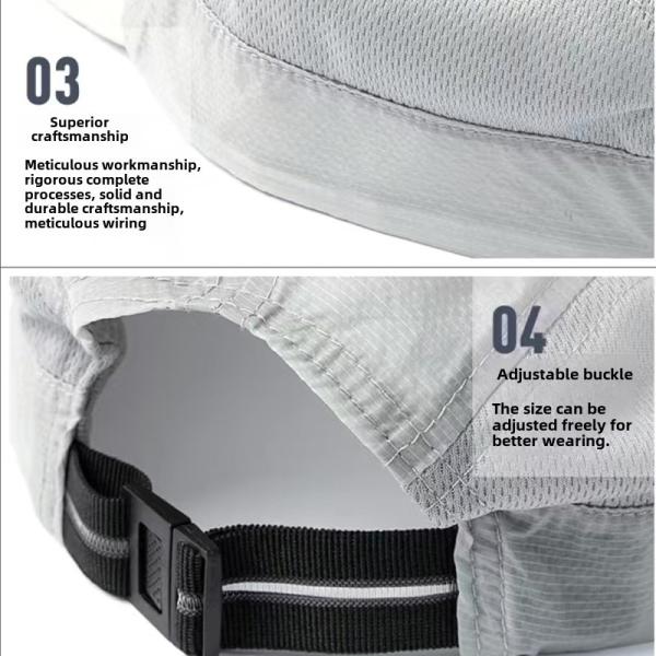 Unstructured Adjustable Sports Cap Custom Lightweight Running Cap for Men & Women