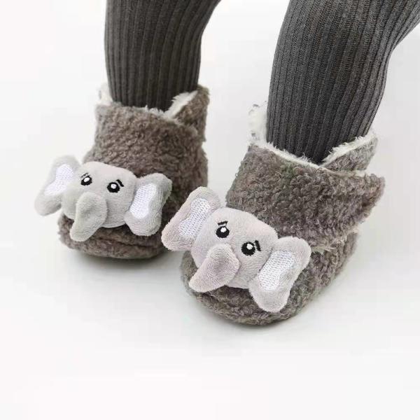10cm Soft Sole Newborn Baby Plush Shoes Cover Warm Winter Thickening