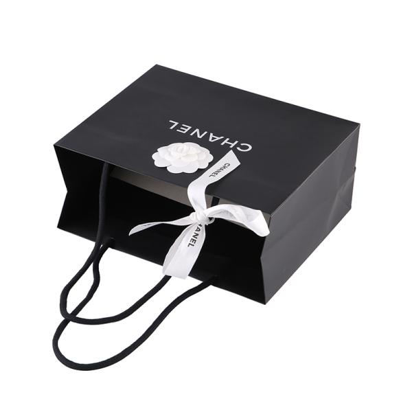 Biodegradable 250gsm C1S Paper Cosmetic Shopping Bag