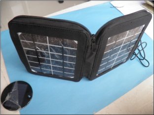 Portable Lithium-ion Battery 5W Solar Charger Outdoor Power Pack USB Battery