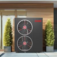 Solution d'eau chaude instantanée 25kw onduleur pompe à chaleur d'air à eau avec conception économe en espace