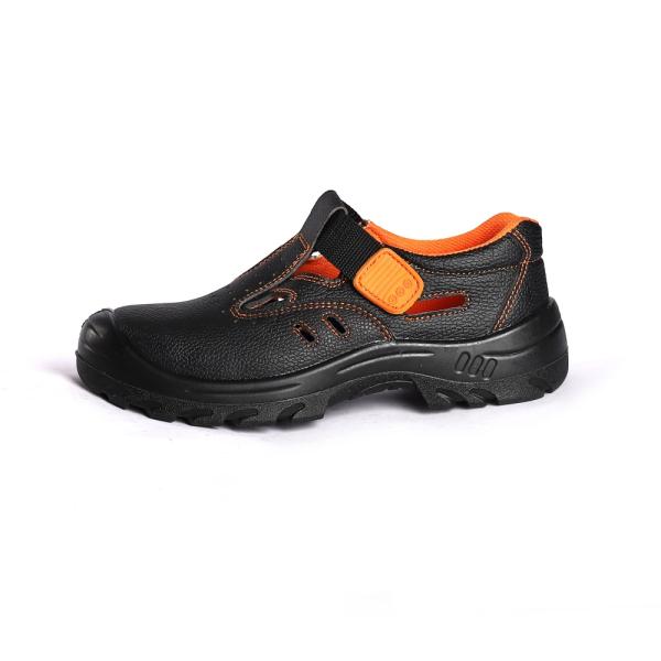 Slip Resistant Leather Mesh Steel Toe Lace up Closure Unise Low Cut Work Boots Safety Shoes