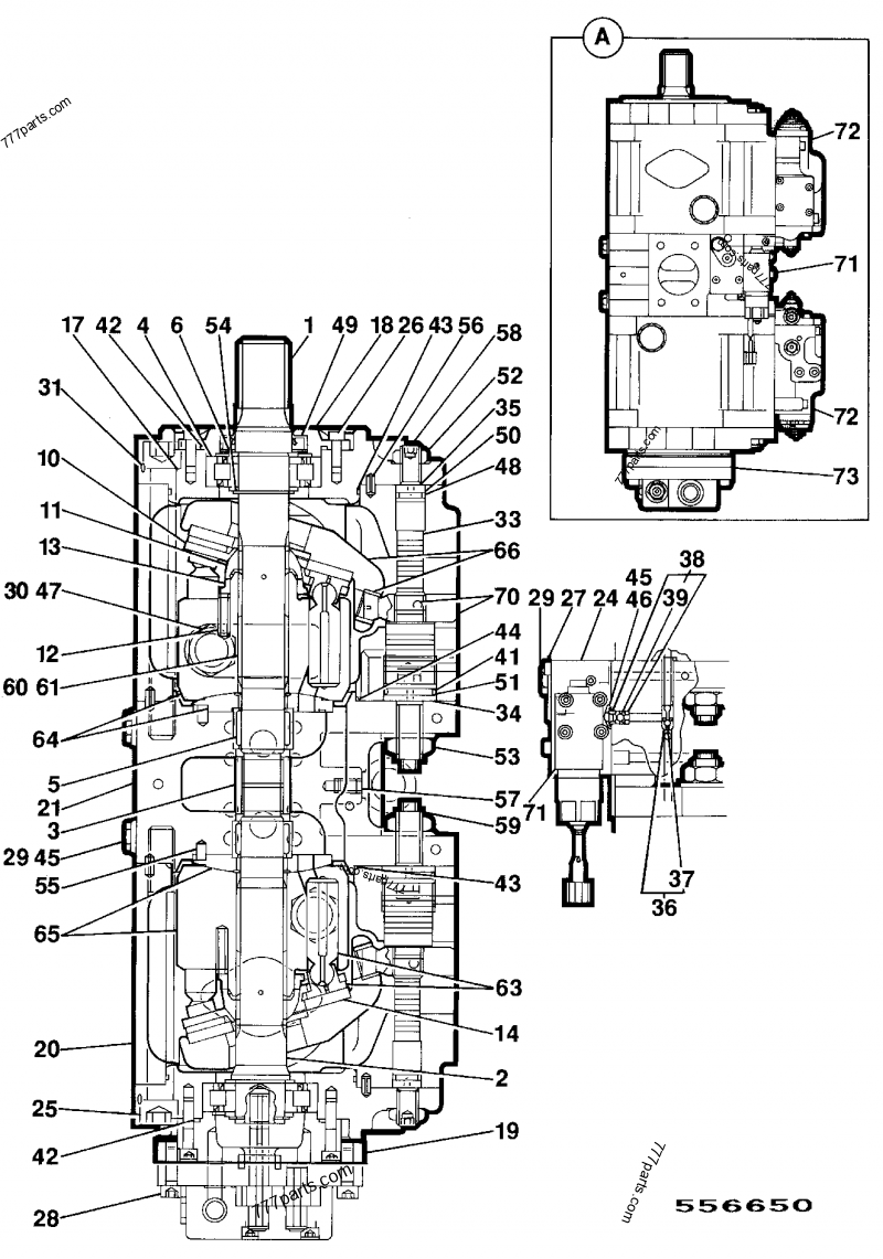 Hydraulic Pump For JCB JS200 JS210 JS220 JS235 JS290 Excavator Parts 20/925770 KRJ4573 KRJ4690 215/13930 333/J1504 215/13399 332/J9614 215/13399 Kawasaki K3V112DTP-9C32-14T OEM Piston Pump