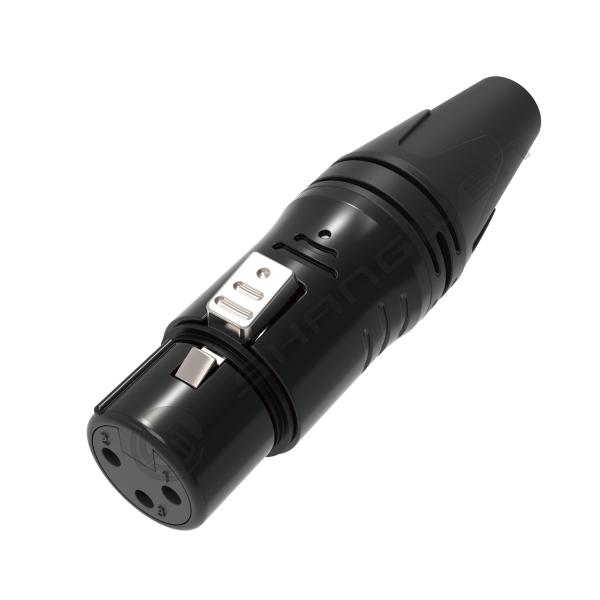 3 broches connecteur XLR mâle imperméable à l'eau DMX fil d'accouplement connecteur audio vidéo prise féminine pour extérieur