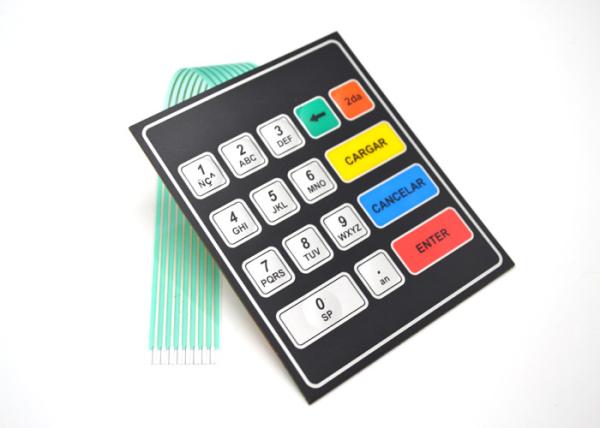 Teclado tátil do interruptor de membrana do botão feito sob encomenda de Mulit sem abóbada do metal para dentro