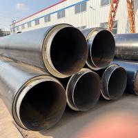 110-2200 mm ligne de production de tuyaux pré-isolés avec contrôle informatisé et refroidissement par pulvérisation sous vide et par eau