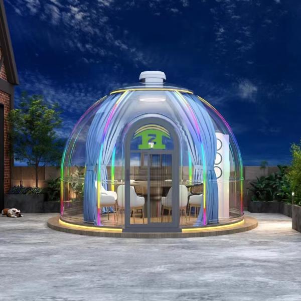 Flame Retardant Safe Dome Glamping Tent Transparent Inflatable Bubble House Bubble Tent