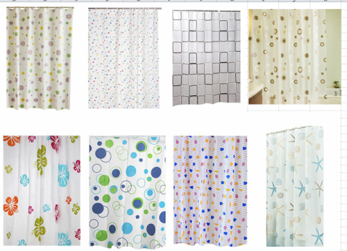 70 × 72 Inches Waterproof Heavy Duty Shower Curtain OEM / ODM Acceptable