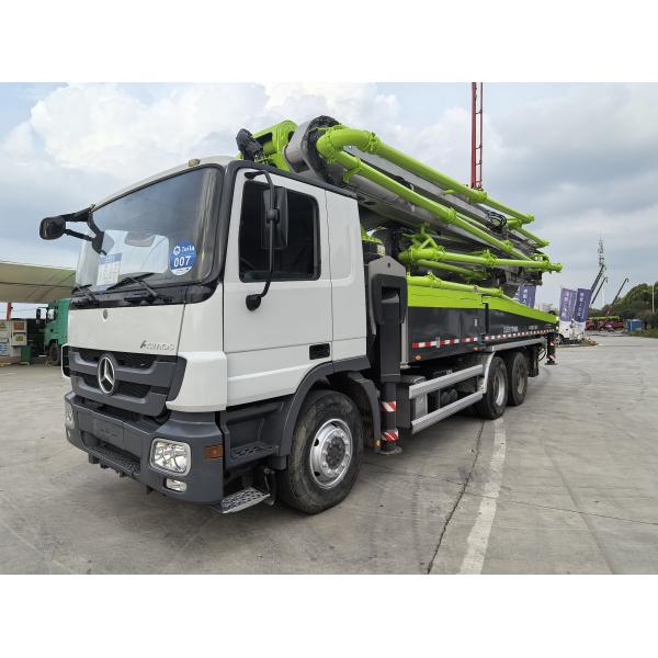 2015 Usado Zoomlion 49 metros Camión montado en hormigón Camión bomba maquinaria de construcción