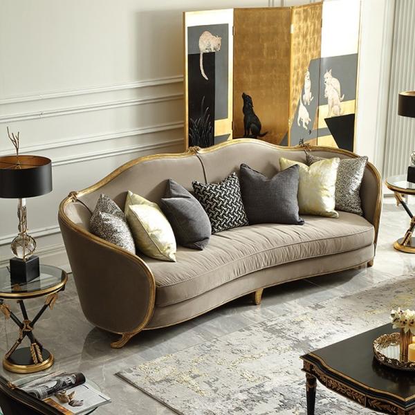 French Antique Hotel Lobby Furniture Office Room Sofa Sets
