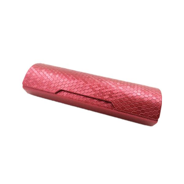 Red 3D Pattern Reading Glass Cases Aluminum Reading Glasses Hard Case