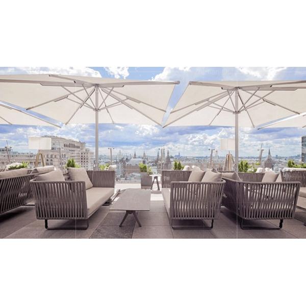 New design outdoor furniture customized garden patio sofa set rope leisure sofa set