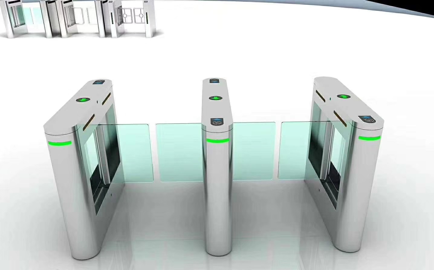 Автоматический пешеходный турникет барьера качания с мотором Dc карты RFID безщеточным