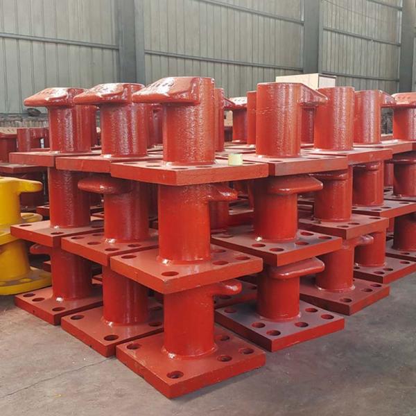 350KN Tipo Tee hierro fundido acero inoxidable Boat Bollards Port Bollard Gran buque galvanizado