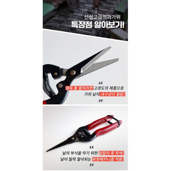 SINSEUNG X3 Hardware Scissors With Alkaline Black Dye Coating On Blade Tips